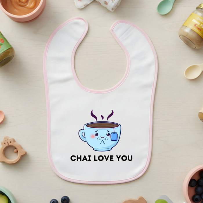 Chai Love You Terry Bib