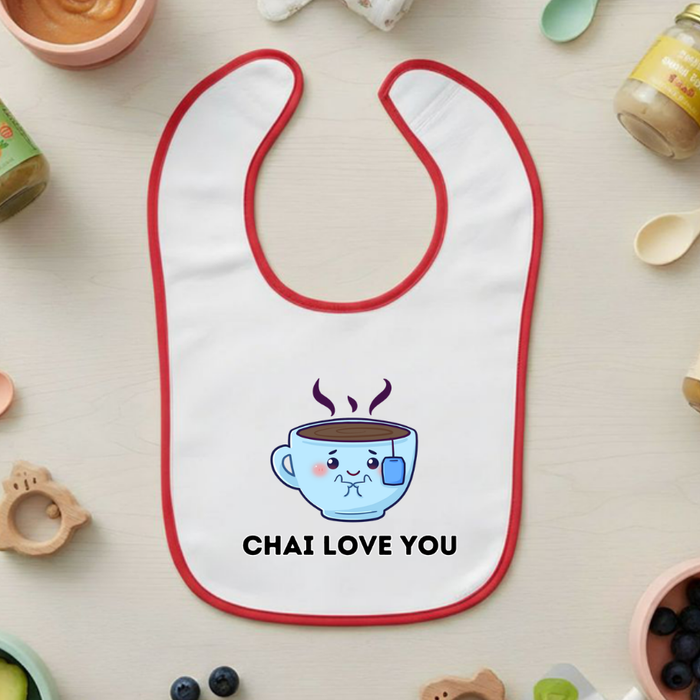 Chai Love You Terry Bib