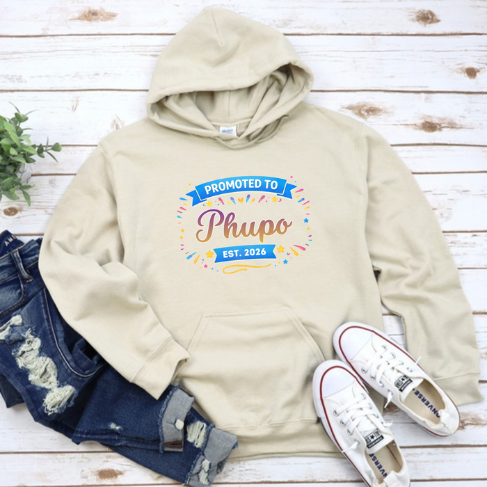 Promoted to [Relative] Est. [Year] Personalized Hoodie