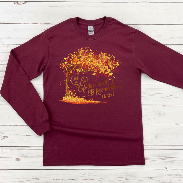 Not a Leaf Falls Without His Knowledge (6:59) Long Sleeve Shirt