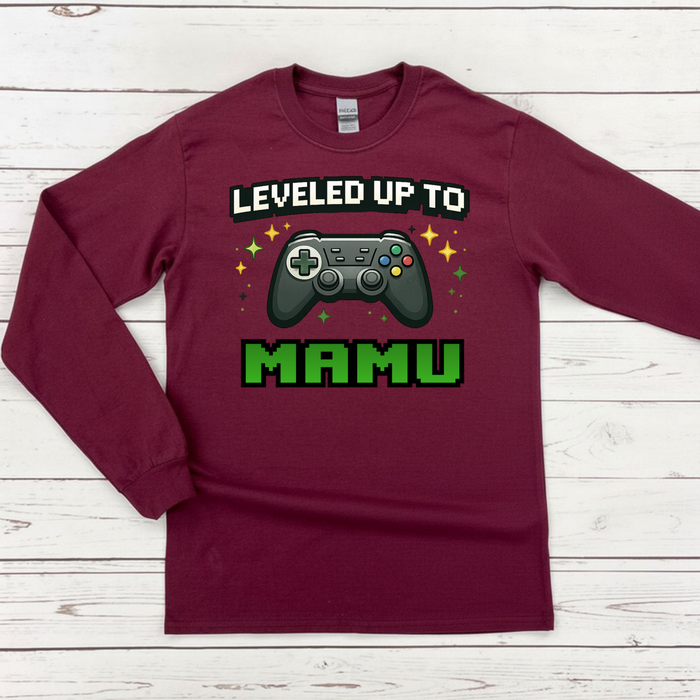 Leveled Up to [Relative] Personalized Long Sleeve Shirt
