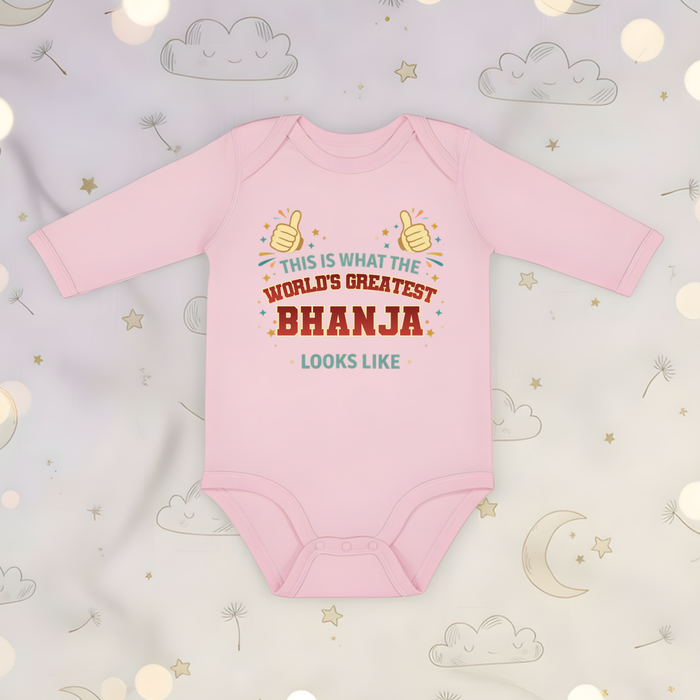 This is What the World's Greatest Bhanja Looks Like Long Sleeve Onesie