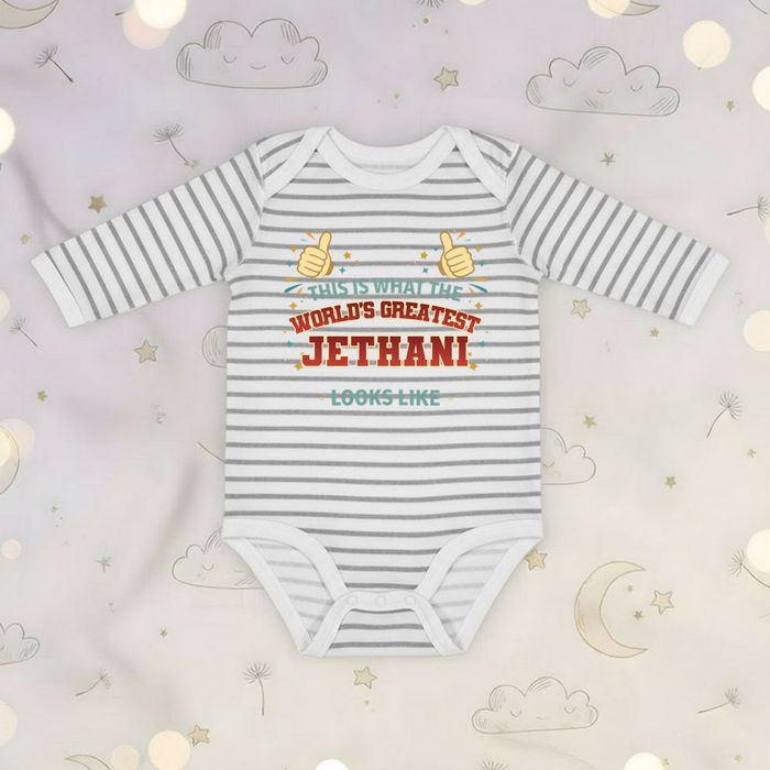 This is What the World's Greatest Jethani Looks Like Long Sleeve Onesie