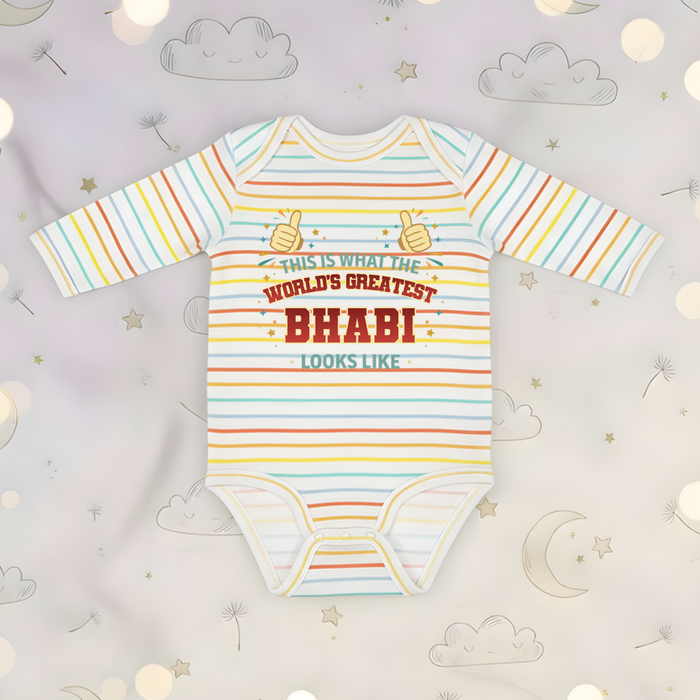 This is What the World's Greatest Bhabi Looks Like Long Sleeve Onesie