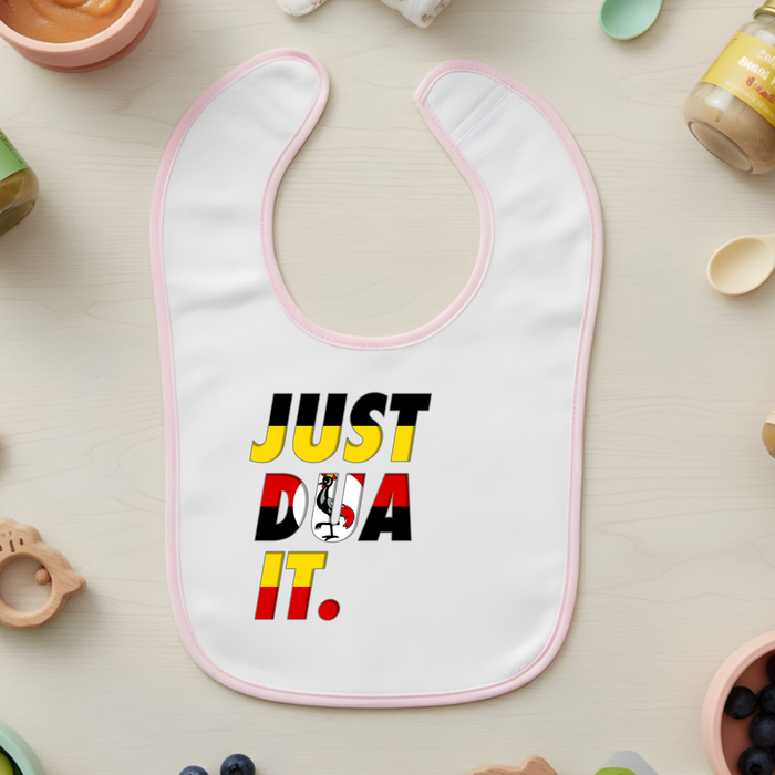 Just Dua It Uganda Flag Terry Bib