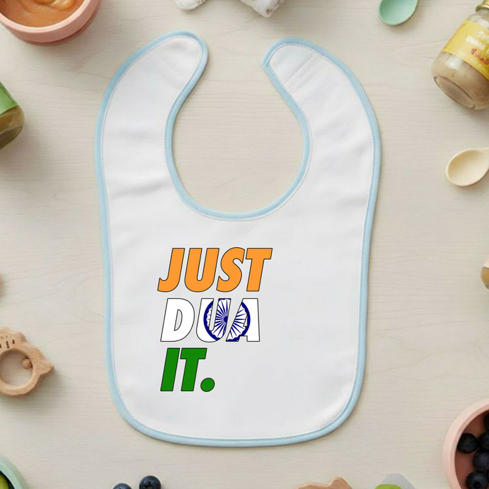 Just Dua It India Flag Terry Bib