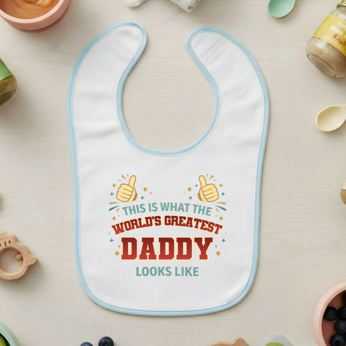 This is What the World's Greatest Daddy Looks Like Terry Bib