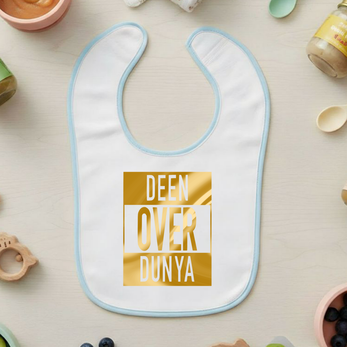 GOLD Deen Over Dunya Terry Bib