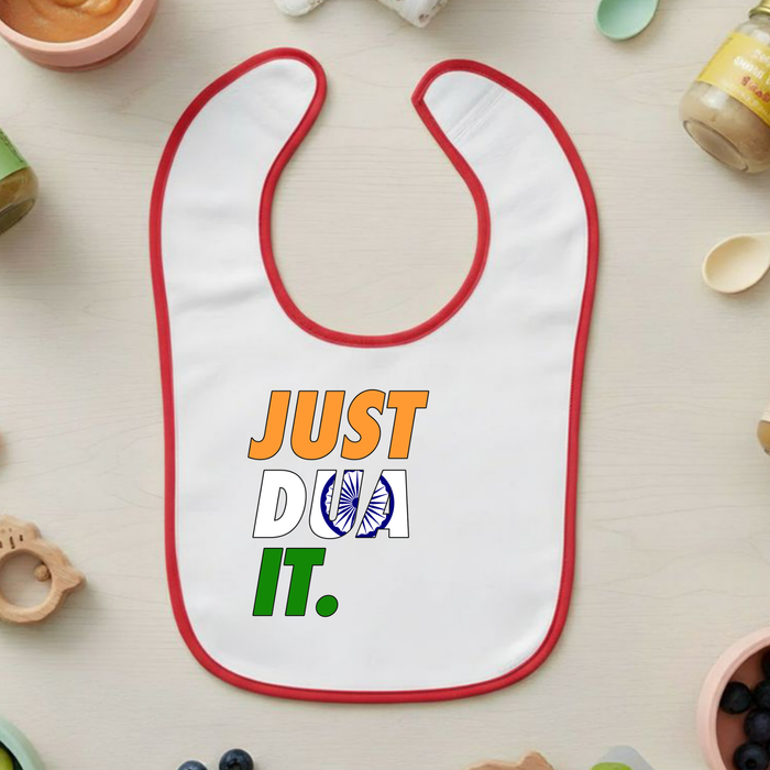Just Dua It India Flag Terry Bib