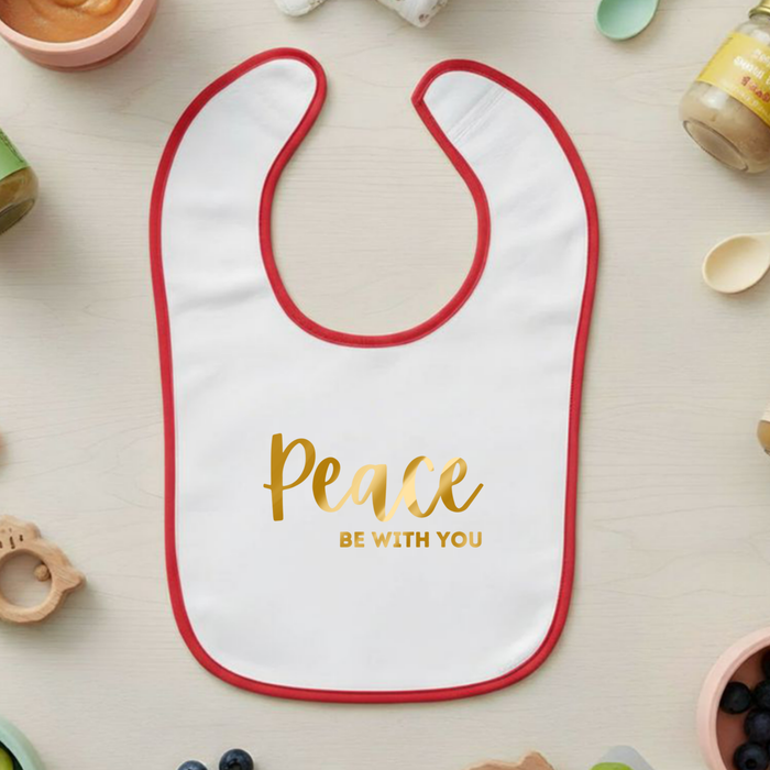 Peace Be With You Terry Bib