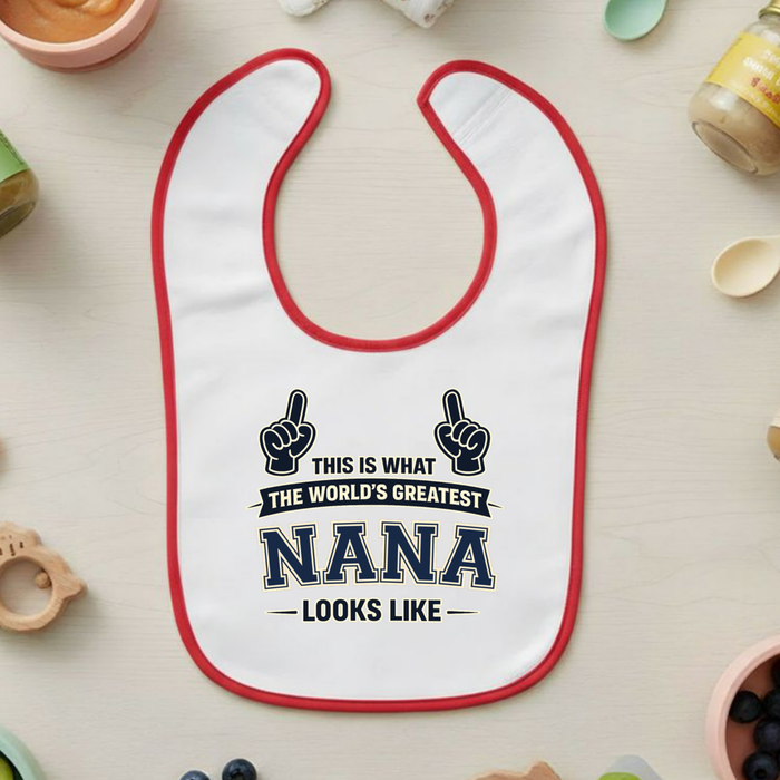 This Is What The World's Greatest [Relative] Looks Like Personalized Terry Bib