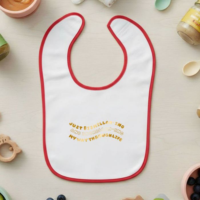 Just Bismillahing and Inshallahing My Way Through Life Terry Bib