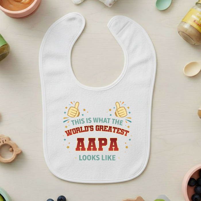 This is What the World's Greatest Aapa Looks Like Terry Bib