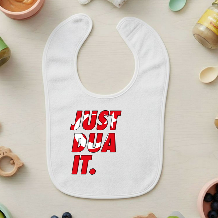 Just Dua It Turkey Flag Terry Bib