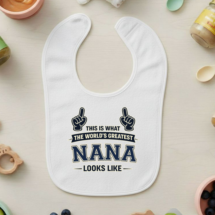 This Is What The World's Greatest [Relative] Looks Like Personalized Terry Bib
