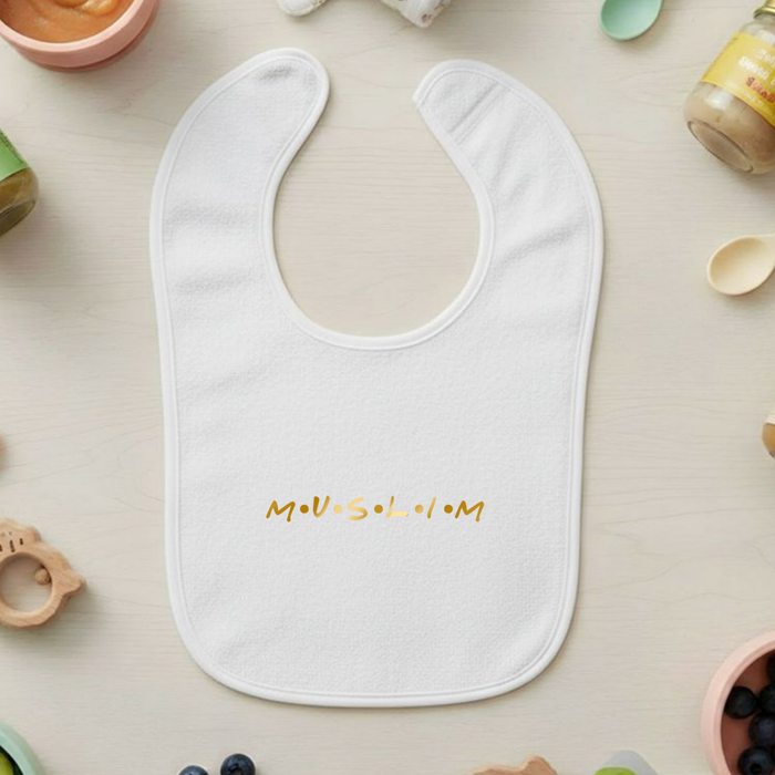 GOLD Muslim Terry Bib