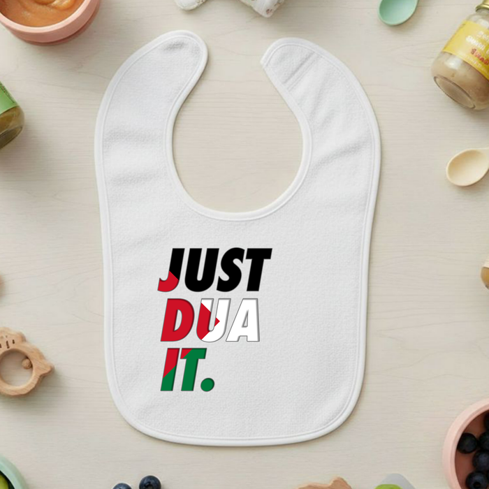 Just Dua It Palestine Flag Terry Bib