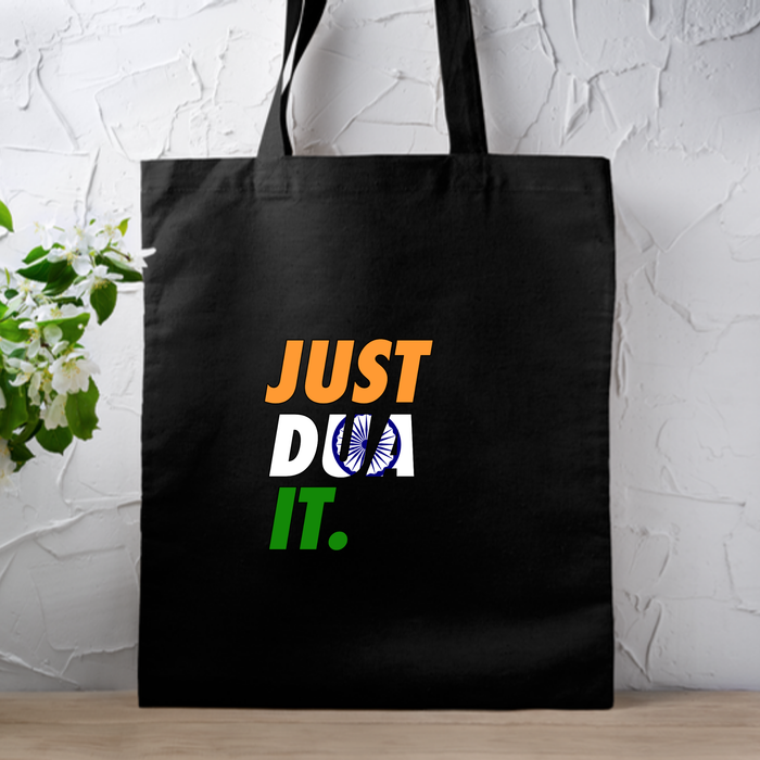 Just Dua It India Flag Tote Bag