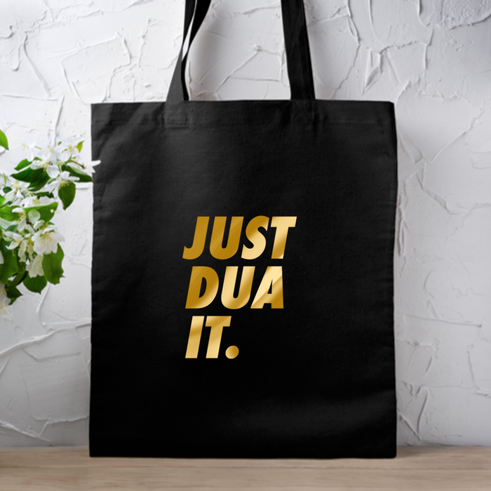 GOLD Just Dua It Tote Bag
