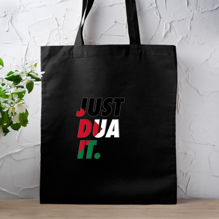 Just Dua It Palestine Flag Tote Bag