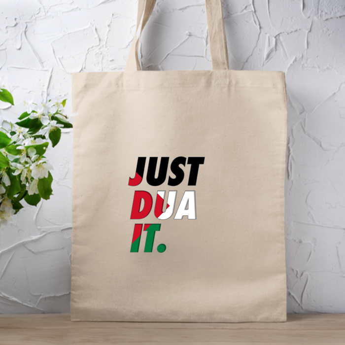 Just Dua It Palestine Flag Tote Bag