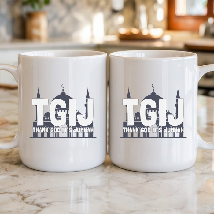 TGIJ (Thank God It's Jummah) Mug