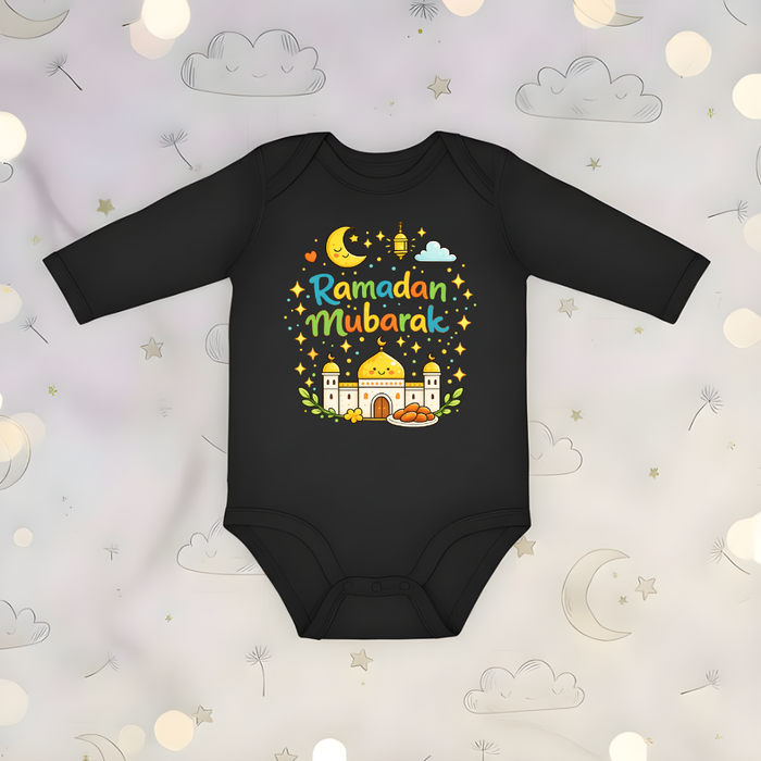 Ramadan Mubarak Long Sleeve Onesie