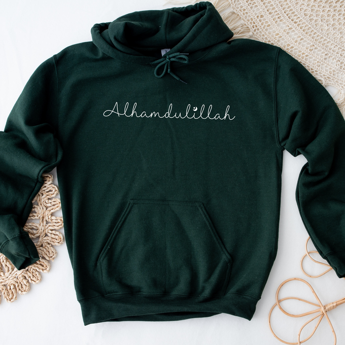 Alhamdulillah with Moon & Star Hoodie