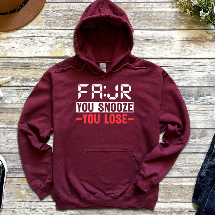 Fajr You Snooze You Lose Hoodie