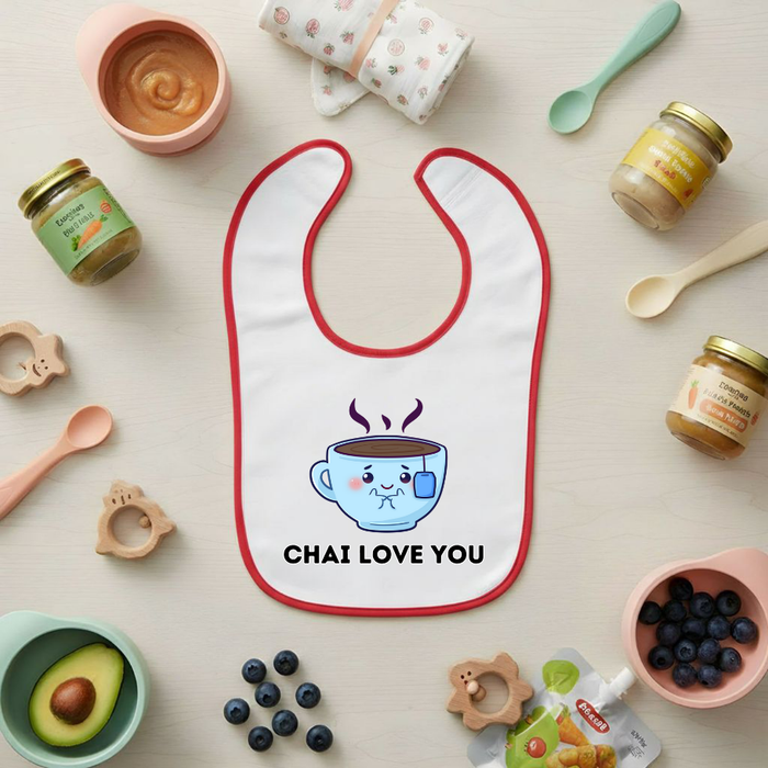 Chai Love You Terry Bib