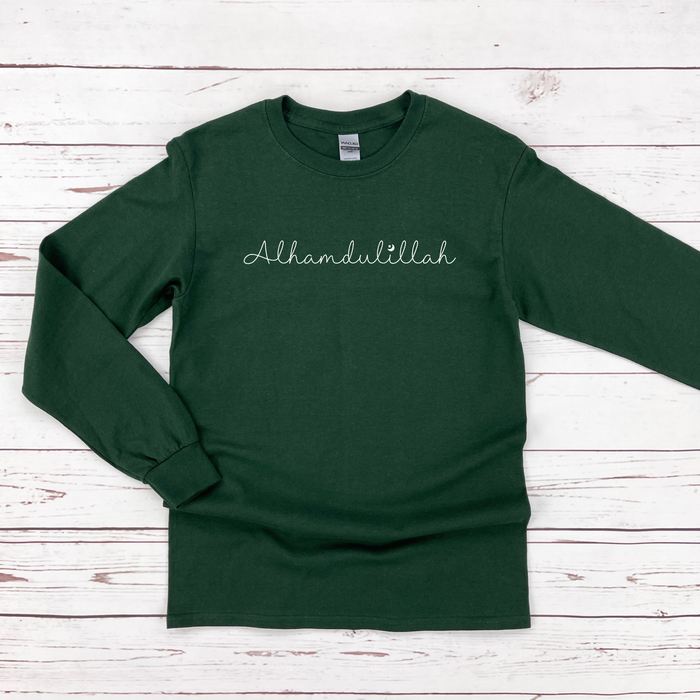 Alhamdulillah with Moon & Star Long Sleeve Shirt