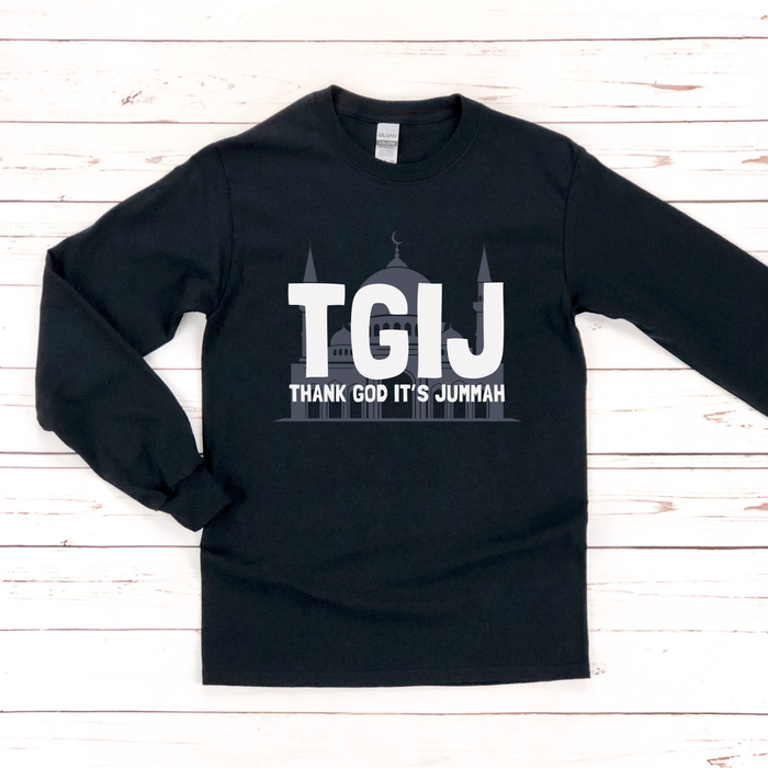 TGIJ (Thank God It's Jummah) Long Sleeve Shirt