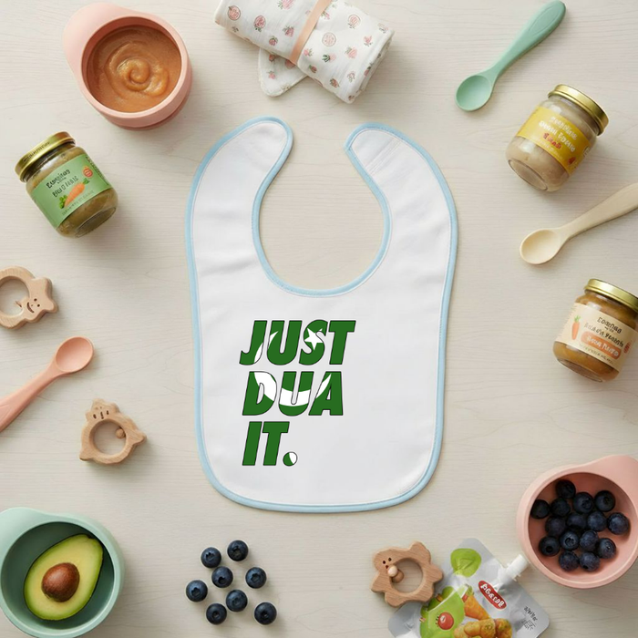 Just Dua It Pakistan Flag Terry Bib