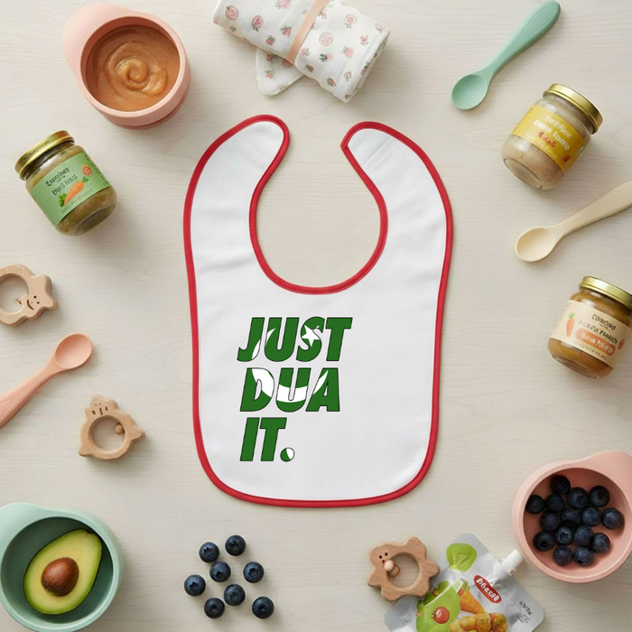 Just Dua It Pakistan Flag Terry Bib