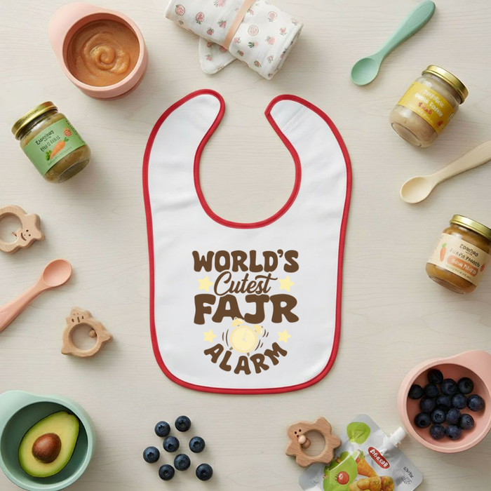 World's Cutest Fajr Alarm Terry Bib