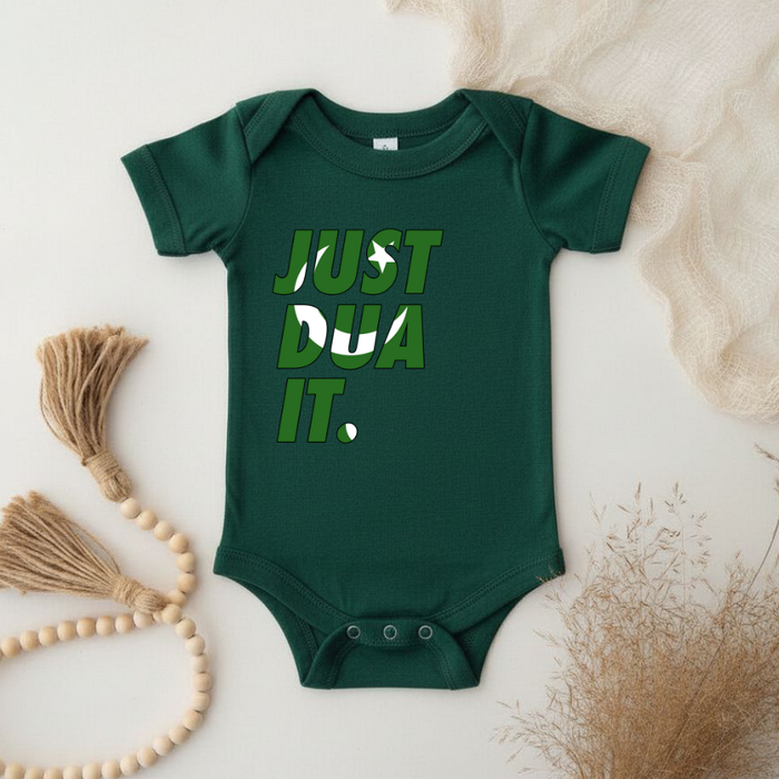 Just Dua It Pakistan Flag Onesie
