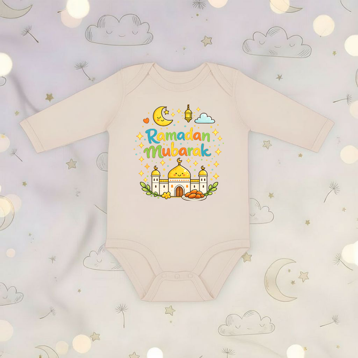 Ramadan Mubarak Long Sleeve Onesie