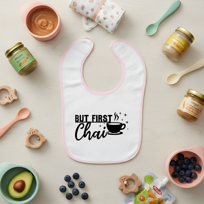But First Chai Terry Bib