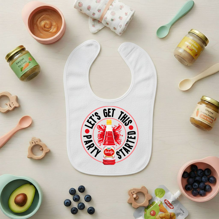 Let's Get This Party Started Terry Bib