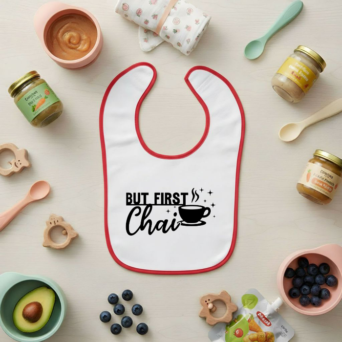But First Chai Terry Bib