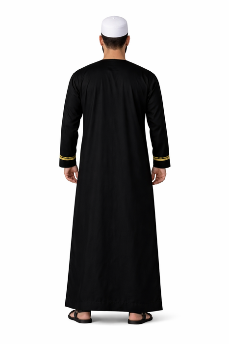Muslim Men's 3-Pocket Thobe