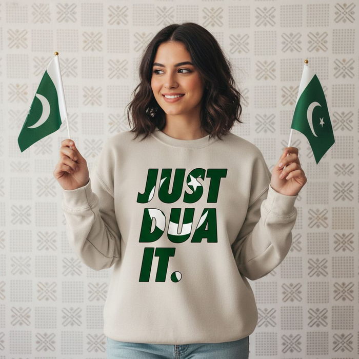 Just Dua It Pakistan Flag Sweatshirt
