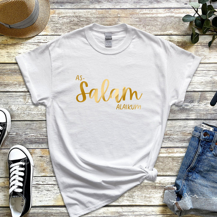 GOLD Assalam Alaikum T-Shirt