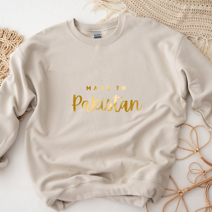 GOLD Personalized Made in [INSERT COUNTRY] Sweatshirt