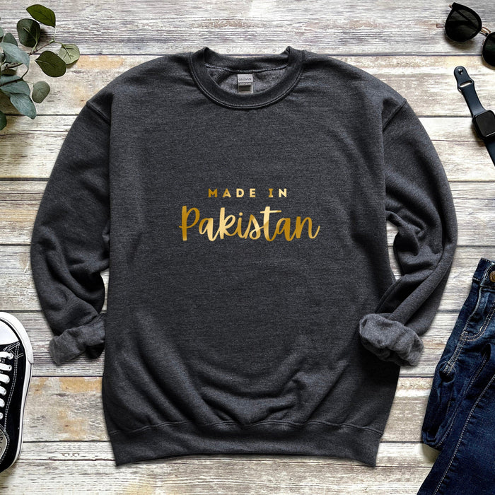 GOLD Personalized Made in [INSERT COUNTRY] Sweatshirt