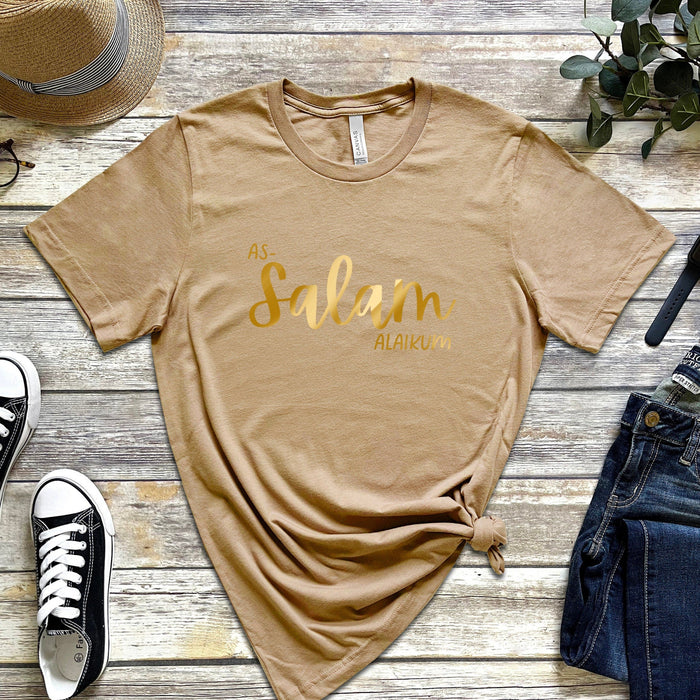 GOLD Assalam Alaikum T-Shirt