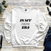 a white sweatshirt with the words in my papa era printed on it