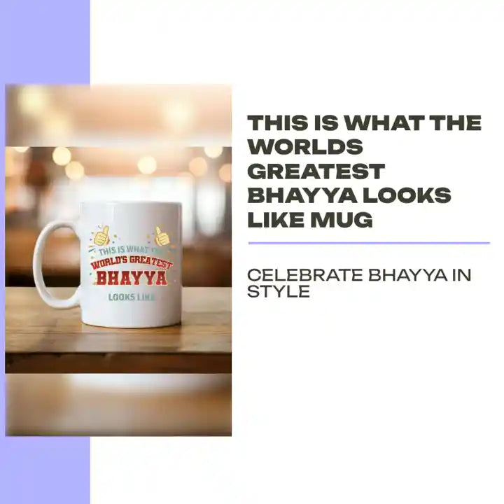 This is what the worlds greatest Bhayya looks like Mug by@Outfy
