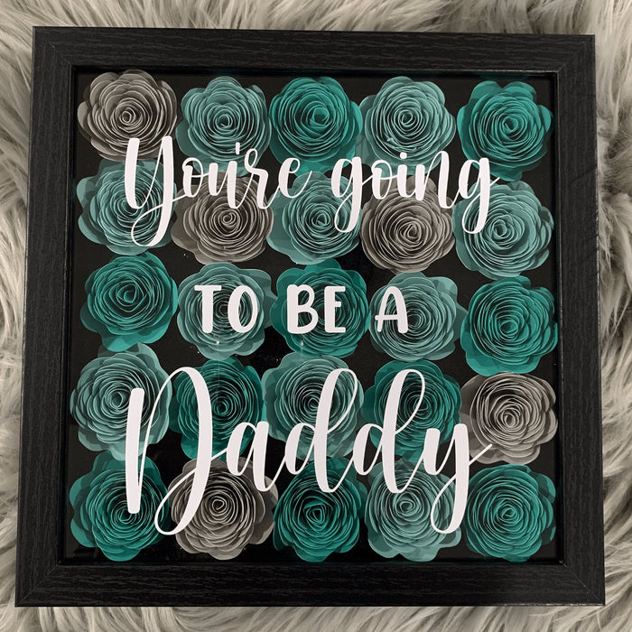 Custom Calligraphy 3D Flower Shadow Box